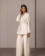 Beige Set Embellished with Crystals - Image 3
