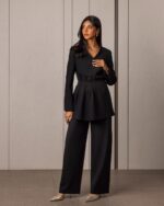 Black Set Embellished with Crystals - Image 3