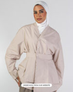 Beige shirt & adjustable skirt -Jawavog - Image 11