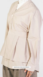 Beige shirt & adjustable skirt -Jawavog - Image 3