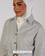 Checked shirt with waist belt - Jawavog - Image 9