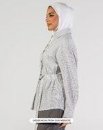 Checked shirt with waist belt - Jawavog - Image 8