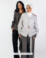 Checked shirt with waist belt - Jawavog - Image 7