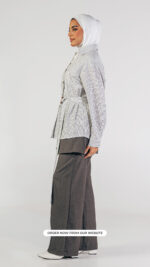 Checked shirt with waist belt - Jawavog - Image 5