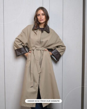 Classic Beige Trench Coat - Autumn Elegance