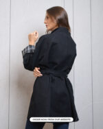 Black Trench Coat - Image 7