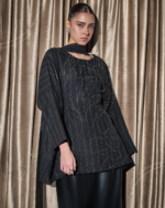 Crystal Set with Leather Skirt-Black - Image 2