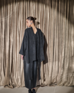 Crystal Set with Leather Skirt-Black - Image 4