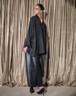 Crystal Set with Leather Skirt-Black - Image 5