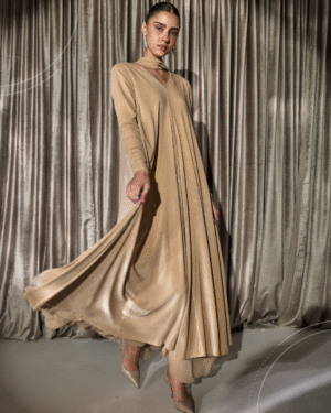 Velvet Soft Details Dress - Vanilla