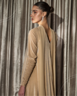 Velvet Soft Details Dress - Vanilla - Image 3