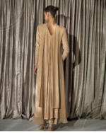 Velvet Soft Details Dress - Vanilla - Image 7